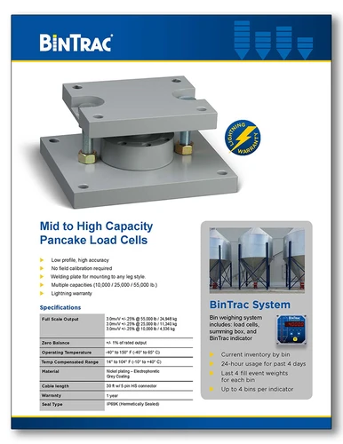 BinTrac Pancake Load Cell Brochure