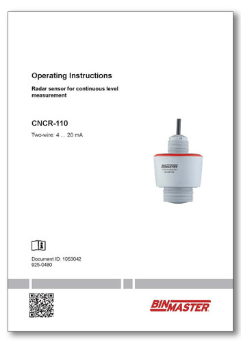 CNCR-110 2-wire 4-20mA Manual