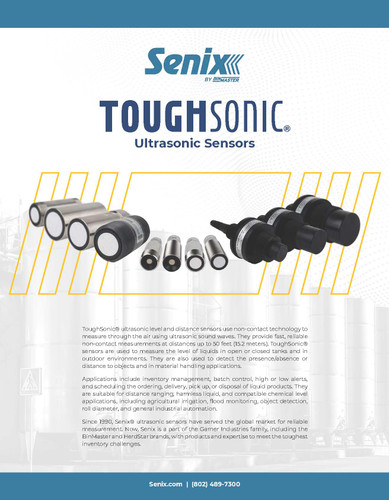 Senix ToughSonic® Brochure