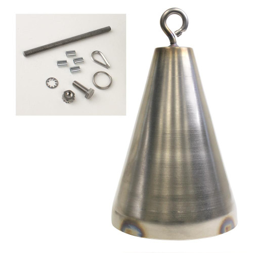 binmaster Weighted 4 inch stainless steel inverted cone Bob smartbob
