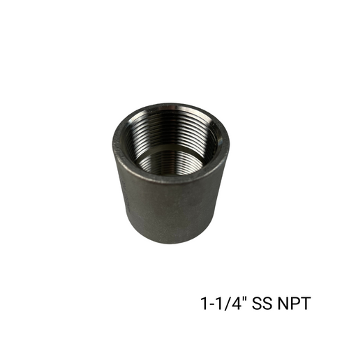 binmaster 1.25 inch stainless steel NPT female coupler