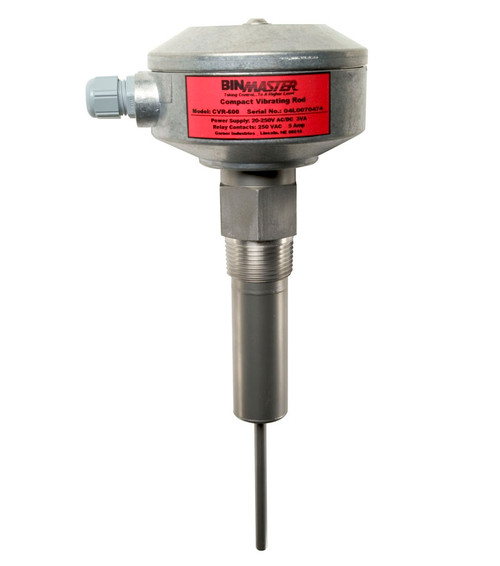 binmaster CVR-600-HTL High temp compact vibrating rod level sensor 1 inch NPT