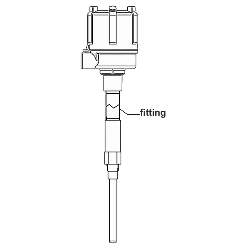 binmaster LG Lagged probe fitting galvanized connector stainless steel coupling