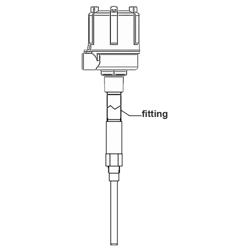 binmaster LS Lagged probe fitting stainless steel connector stainless steel coupling