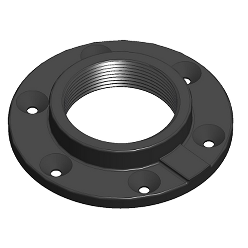 0 degree mounting plate, 3” NPT, powder coated forged aluminum, 5.13" diameter bolt circle