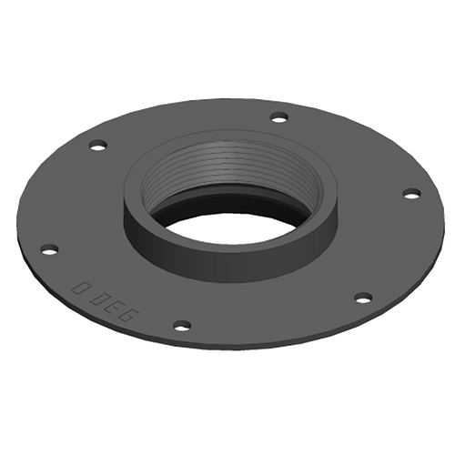 0 degree mounting plate, 3” NPT, powder coated carbon steel, 7” diameter bolt circle