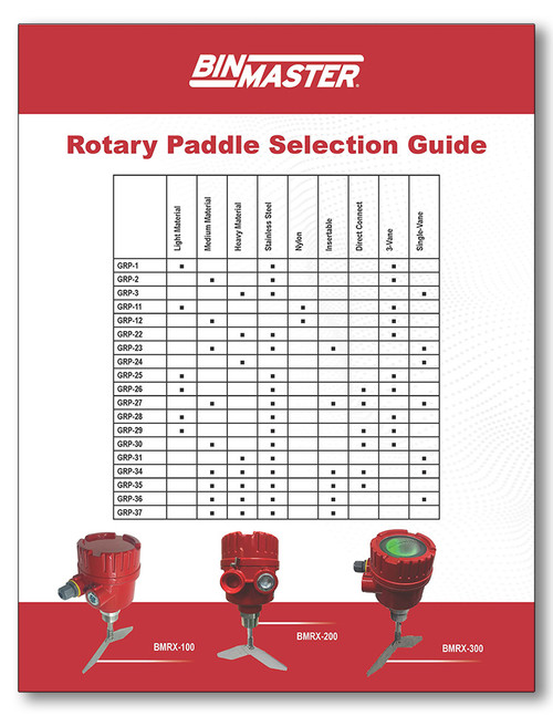 Rotary Paddle Selection Guide Brochure