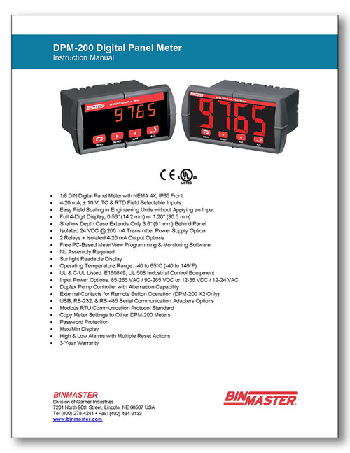DPM-200 Digital Panel Meter Manual