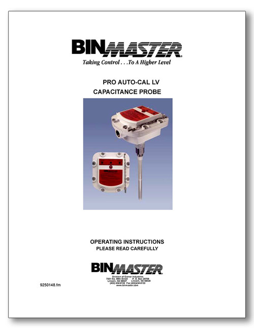 Pro Auto-Cal LV Manual