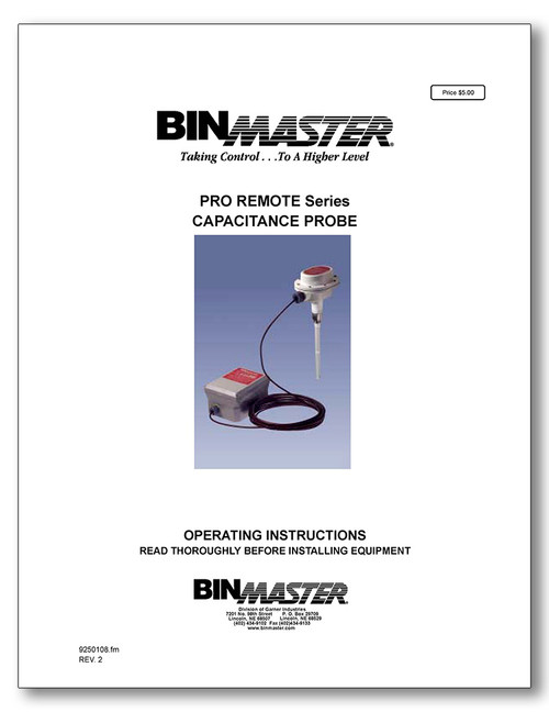 Pro Remote Series Manual