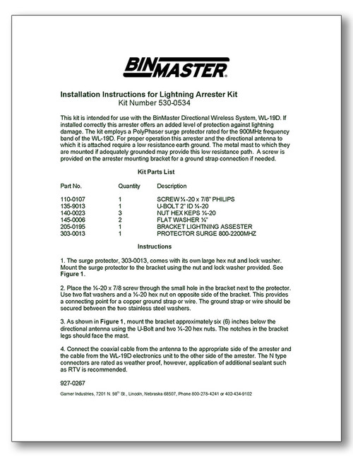 WT-19 Lightning Arrester Manual