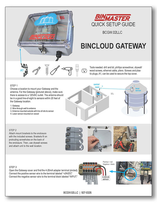Quick Setup Guide BinCloud Gateway 927-0326-Cellular-BCGW.02LLC