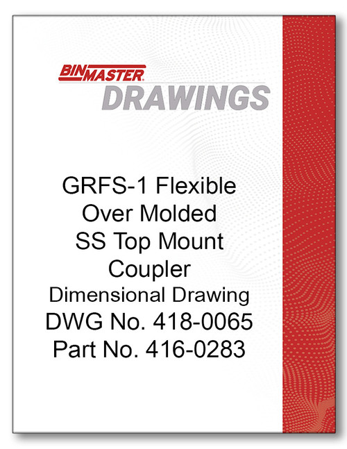 GRFS-1 Flexible Over Molded Coupler Dimensional Drawing
