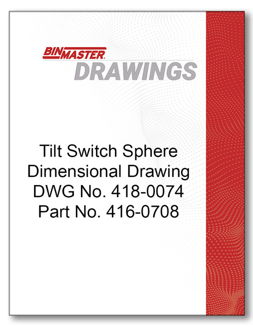 Tilt Switch Sphere Dimensional Drawing