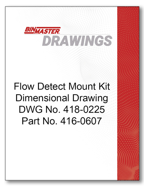 Flow Detect Mount Kit Dimensional Drawing