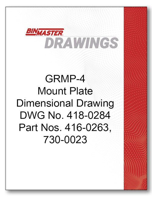Mount Plate GRMP-4 Dimensional Drawing