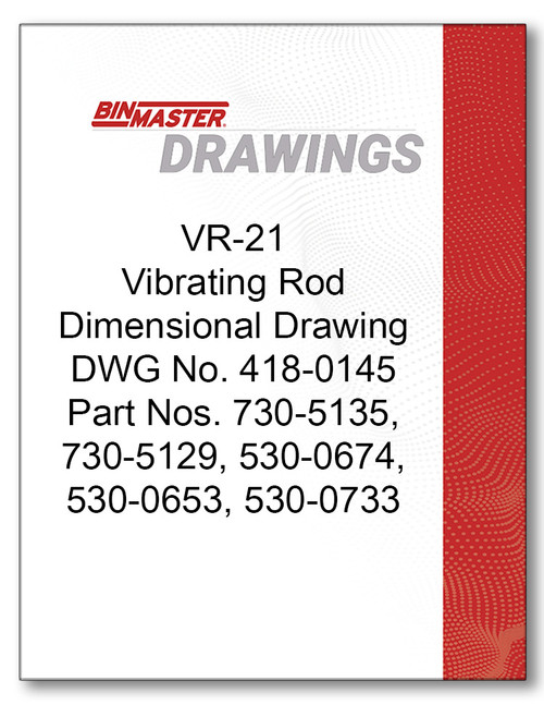 VR-21 Vibrating Rod Dimensional Drawing