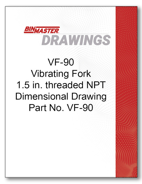 VF-90 Vibrating Rod Dimensional Drawing