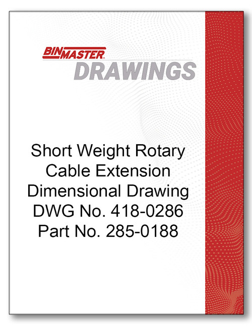 Short Weight Rotary Cable Extension Dimensional Drawing