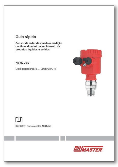 NCR-86 Quick Setup 4-20 HART 2-wire Portuguese