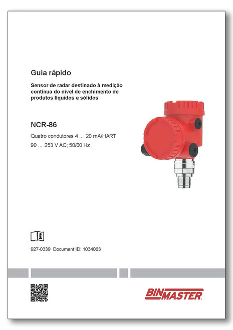 NCR-86 Quick Setup 4-20 HART 4-wire Portuguese Manual