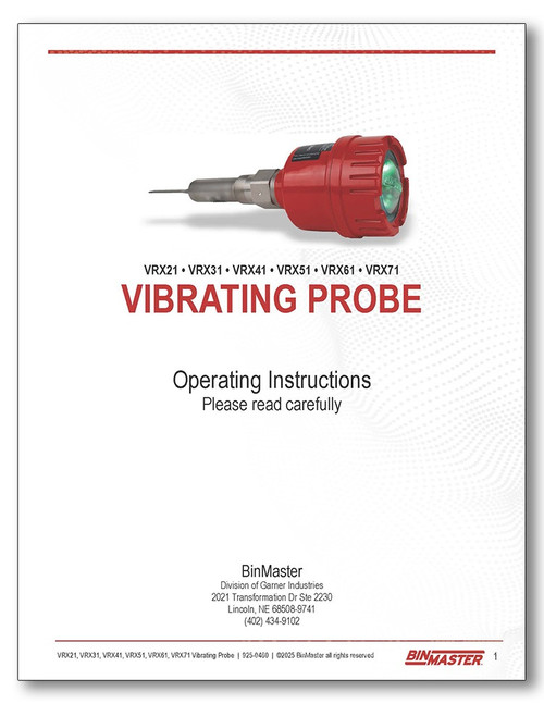 VRX21-31-41-51-61-71 Manual