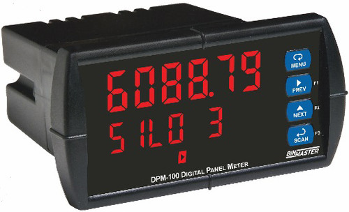 binmaster DPM-100 Modbus RTU Digital Panel Meter Display only no outputs Low Voltage