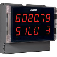 BinMaster DPM-300, large 2-line display, powered from 12-24 VDC