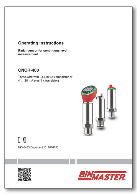 CNCR-400 Radar Sensor Manual