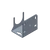 Ceiling-mounted stainless steel bracket with 1.5" opening for CNCR sensors