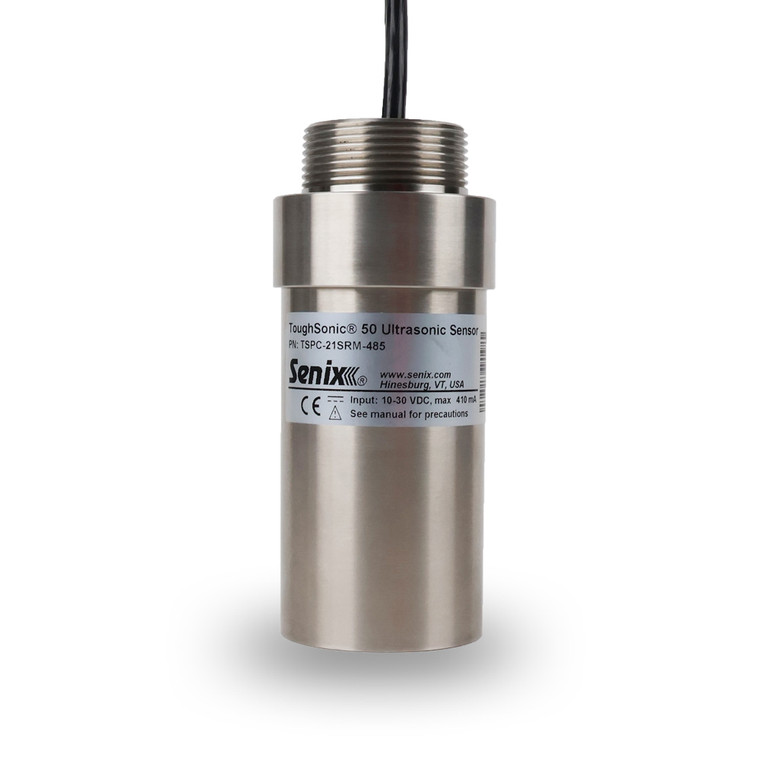Senix Ultrasonic Sensor ToughSonic® 100, 1.5" NPT, 50' Range