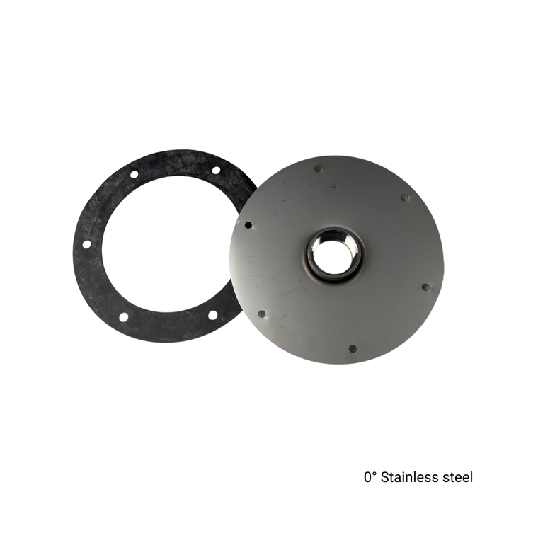 binmaster GRMP-3 0 degree half coupling 1.25 inch SS mounting plate