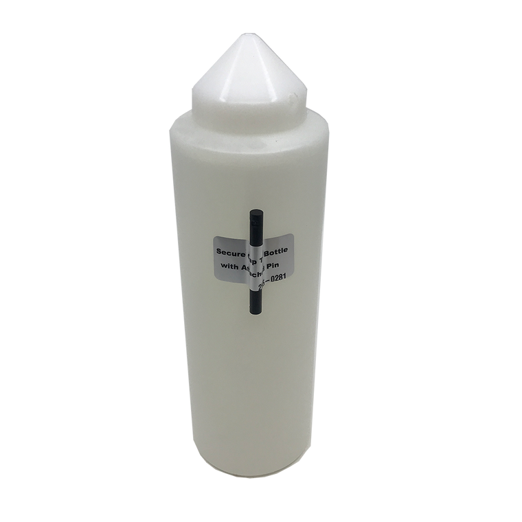 binmaster B5 Plastic digestible bottle 32 oz. filled with paraffin wax