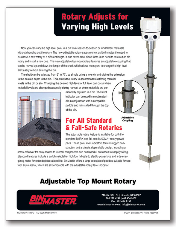 Adjustable Rotary Brochure