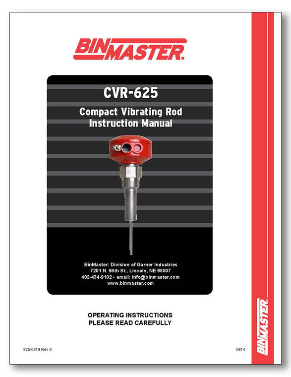 CVR-625 Manual