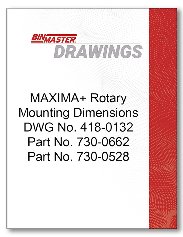 418-0132 MAXIMA+ Rotary Mounting Dimensions