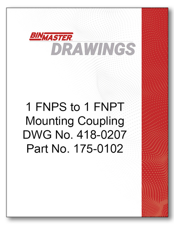 Coupling 1 FNPS to 1 FNPT Mounting Coupling