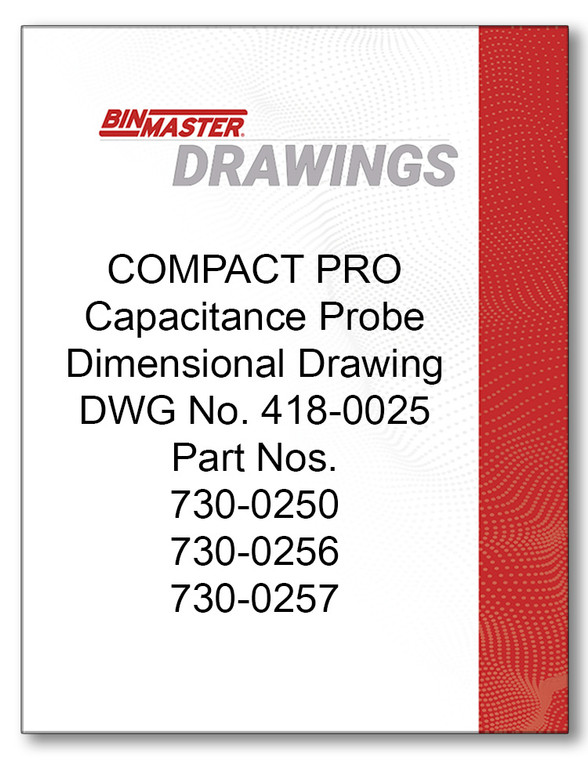 COMPACT PRO Capacitance Probe Dimensional Drawing