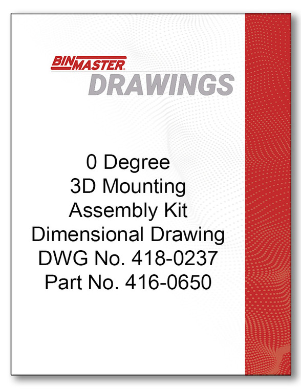 0 Degree 3D Mounting Assembly Kit-Includes Plate