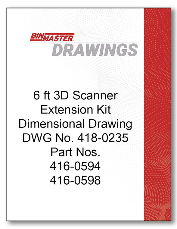 6 ft 3D Scanner Extension Kit Dimensional Drawing