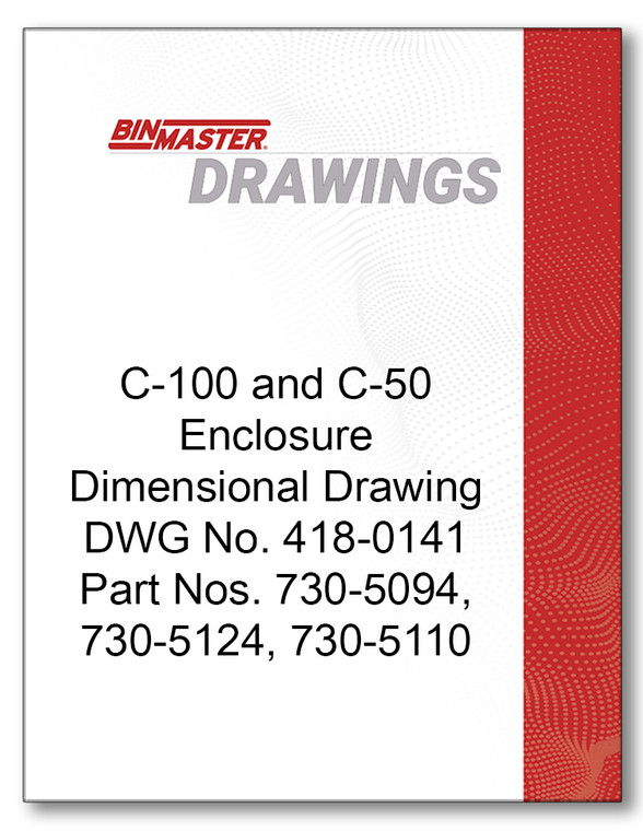 C-100 and C-50 Enclosure Dimensional Drawing