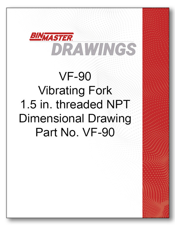 VF-90 Vibrating Rod Dimensional Drawing