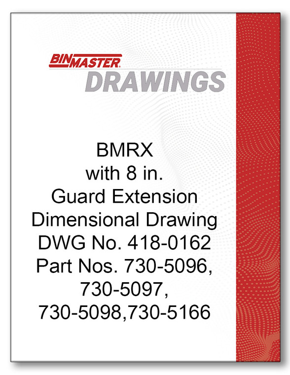 BMRX with 8 in Guard Extension Dimensional Drawing