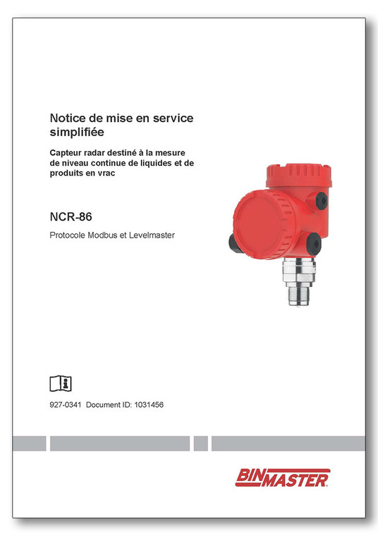NCR-86 Quick Setup MODBUS French Manual