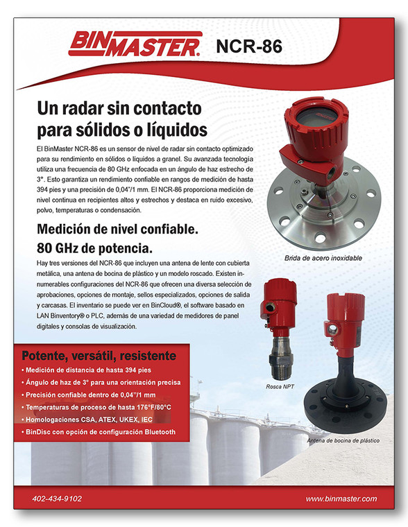 NCR-86 Full Line Brochure Spanish