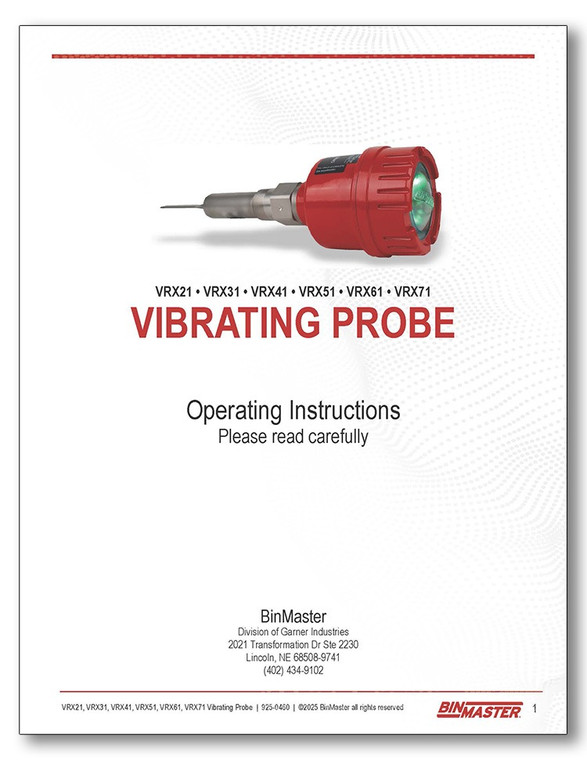 VRX21-31-41-51-61-71 Unlisted Manual