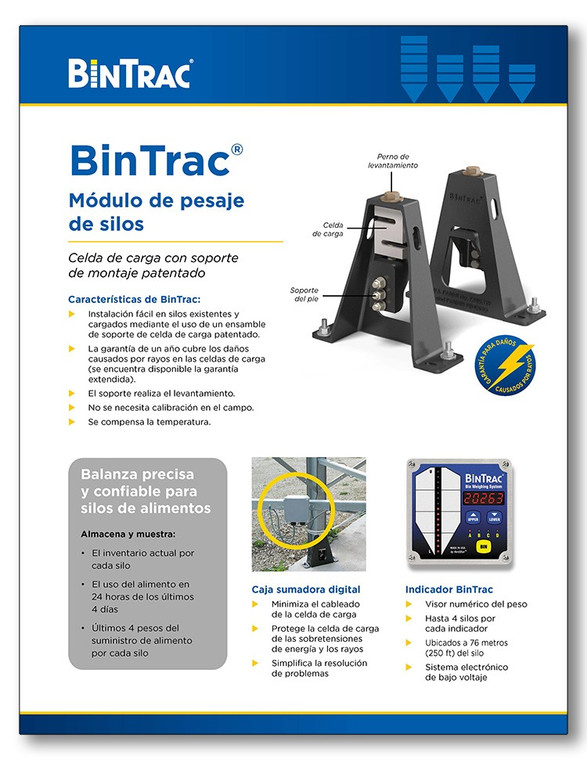 BinTrac Bin Weighing Module Espanol
