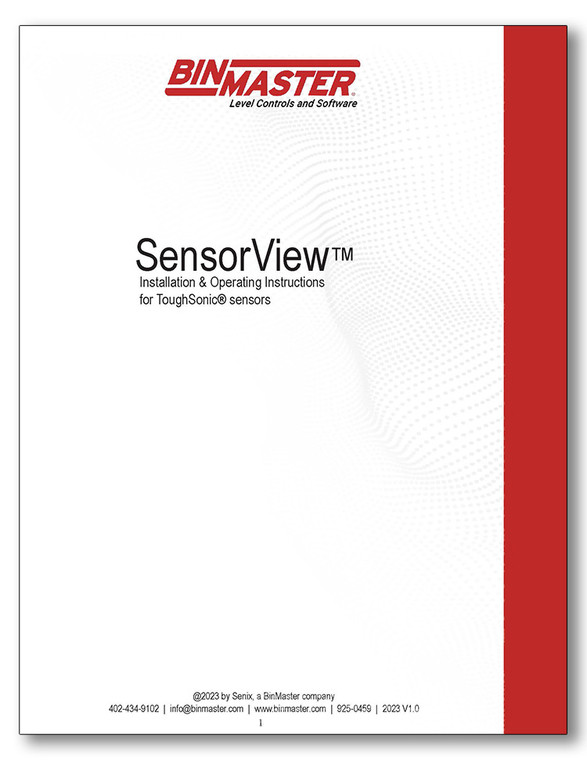 Senix SensorView Software Manual