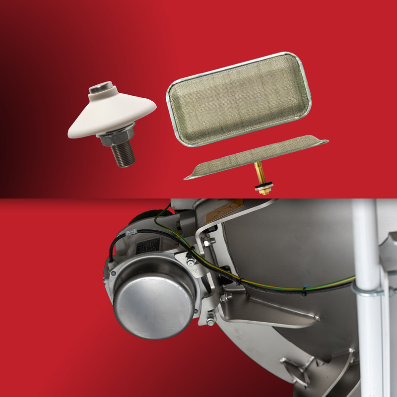Airbrators are well-suited for severe flow problems where aeration or vibration on their own cannot resolve bulk material flow