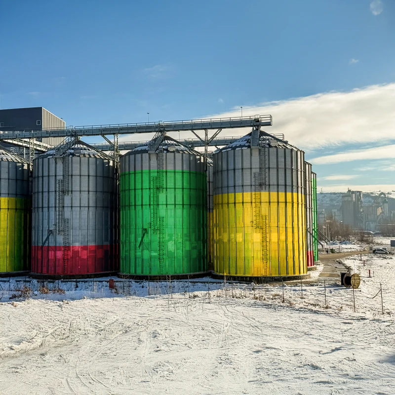 AgriView software for farms and agriculture operations promotes visibility of grain or crops stored in bins, silos, and tanks